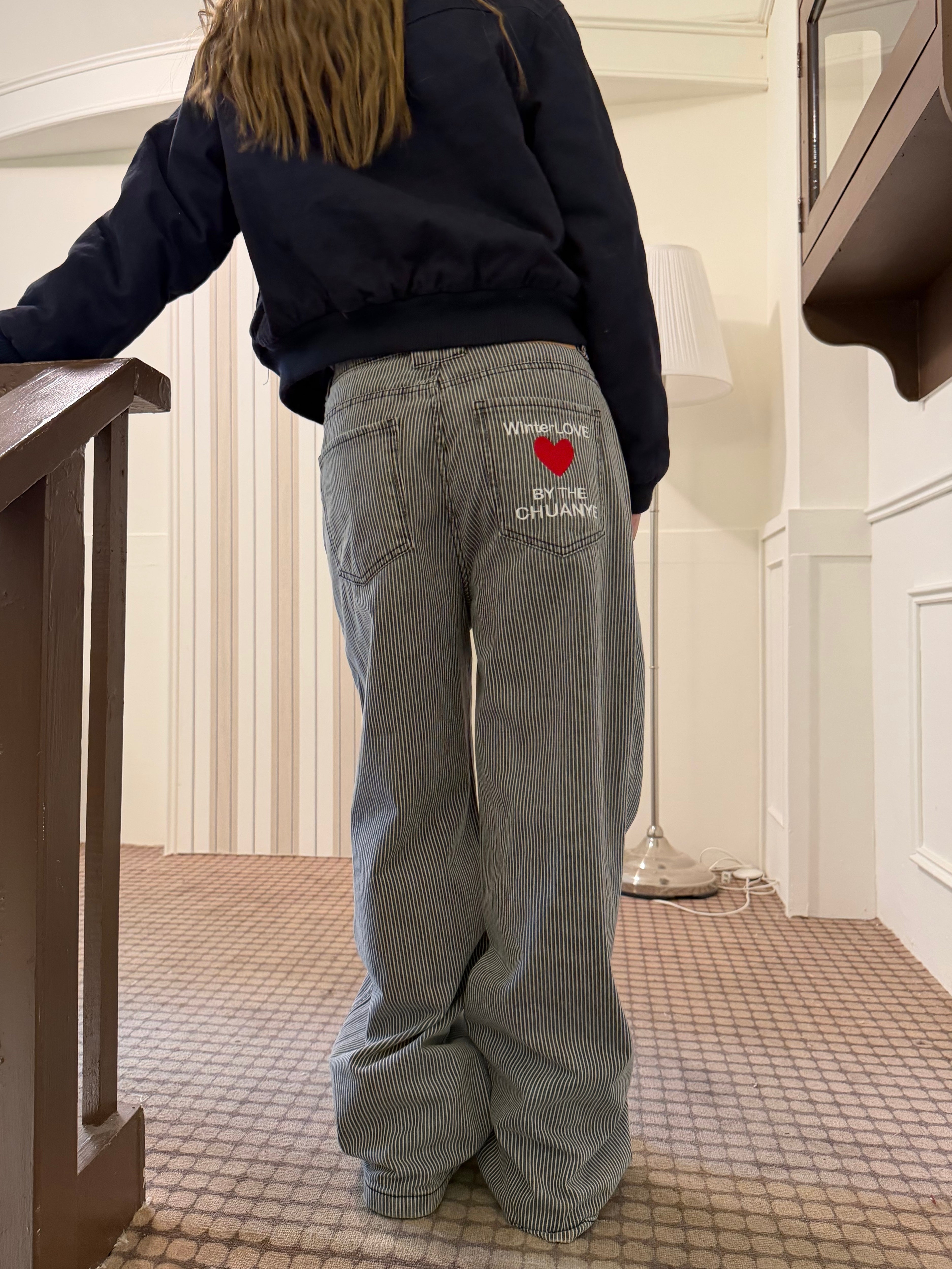 CCYE LOOSE STRAIGHT LEG JEANS