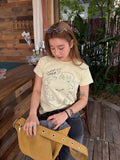 CCYE ORIGINAL REGULAR SHOULDER SHORT SLEEVE T-SHIRT WITH SIMPLE DOG & CLOCK PRINT