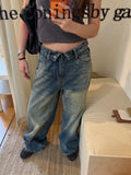 CCYE WASHED VINTAGE STRAIGHT LEG JEANS