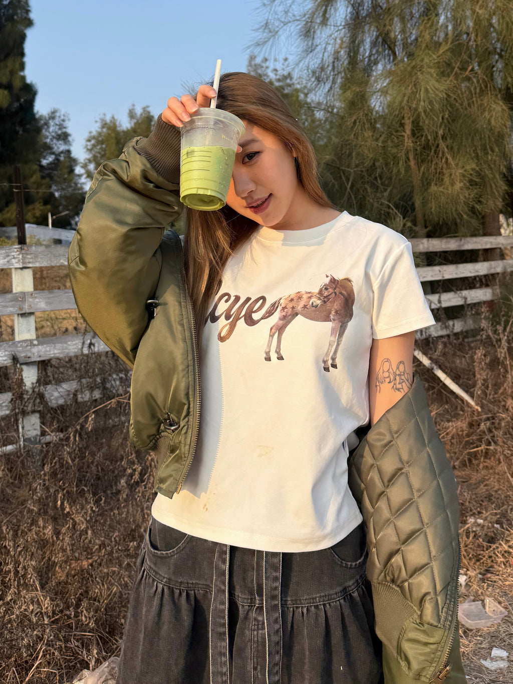 CCYE　REGULAR SHOULDER YEAR OF THE HORSE SHORT SLEEVE TEE