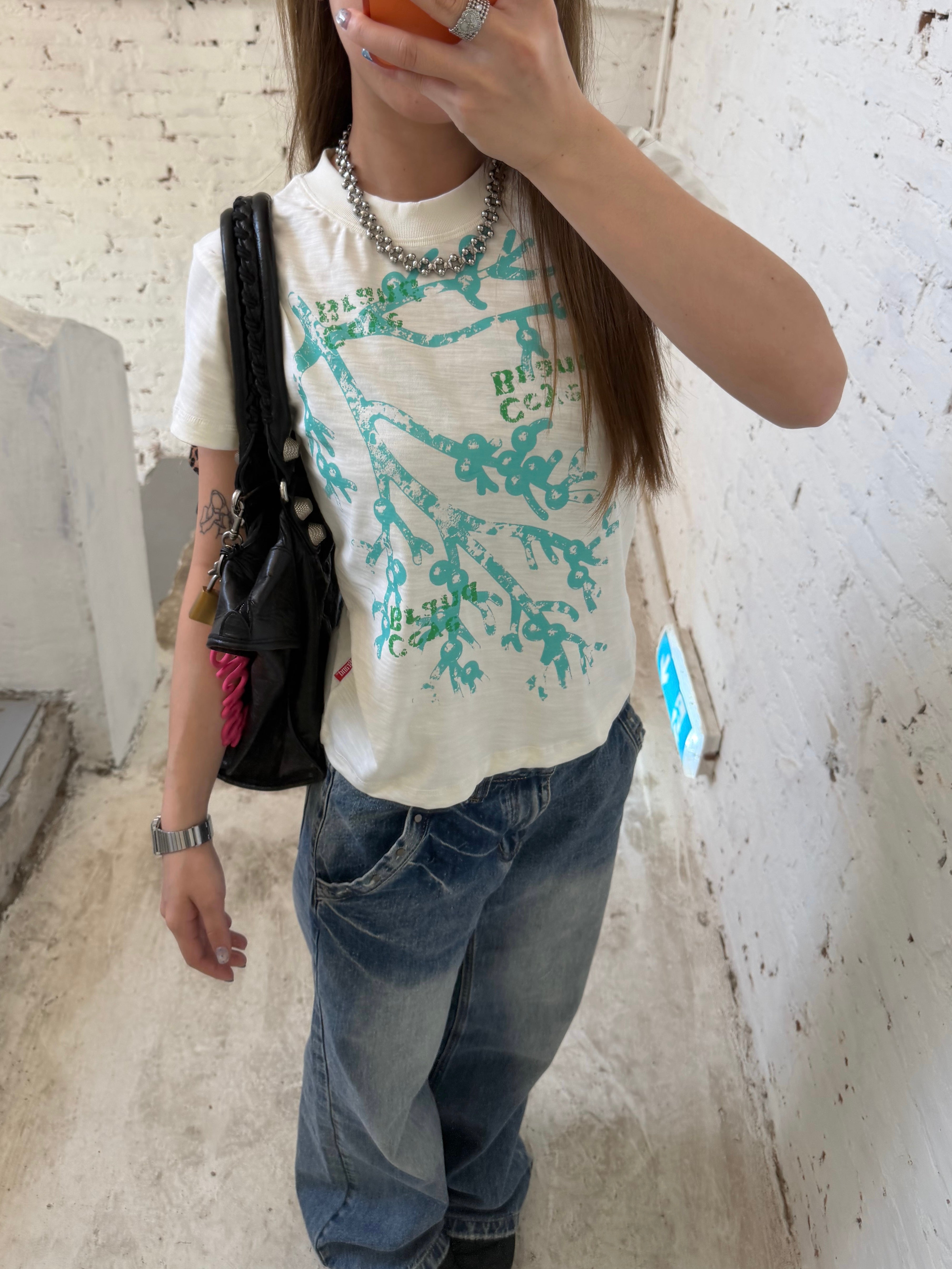 CCYE REGULAR SHOULDER SLUB COTTON SHORT SLEEVE TEE