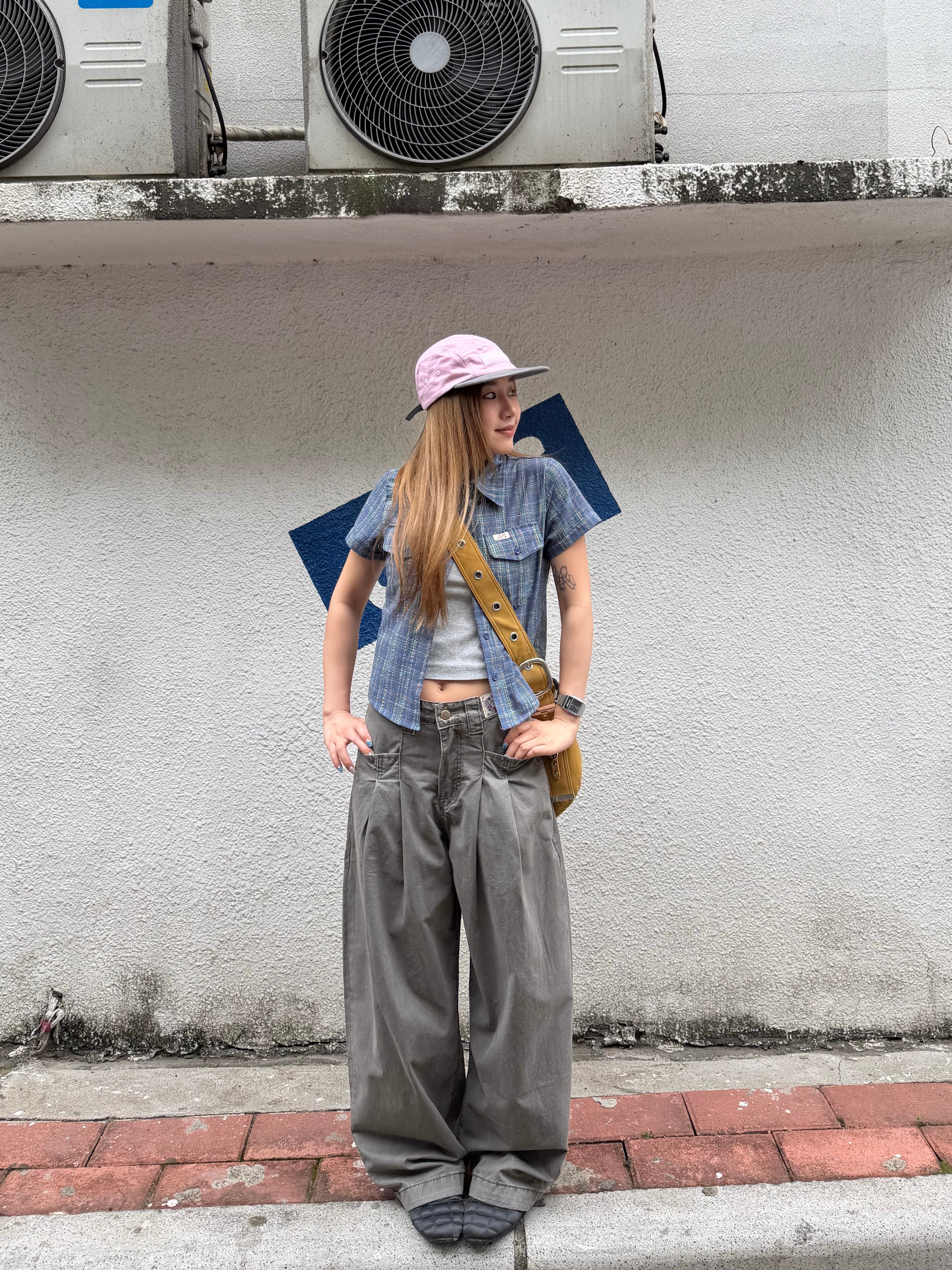 CCYE ORIGINAL SUMMER THIN AMERICAN STYLE WASHED PLEATED CARGO PANTS