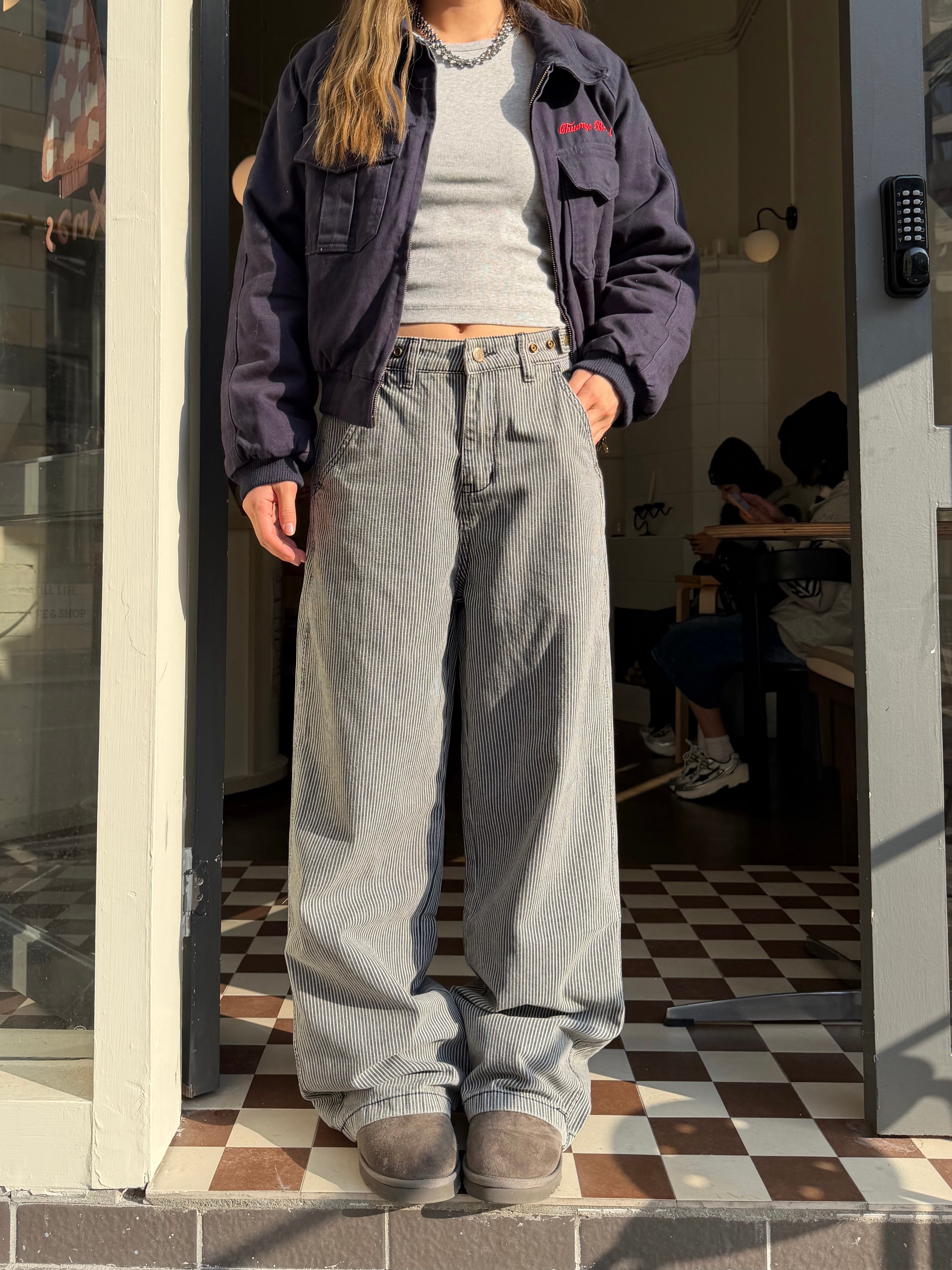 CCYE LOOSE STRAIGHT LEG JEANS