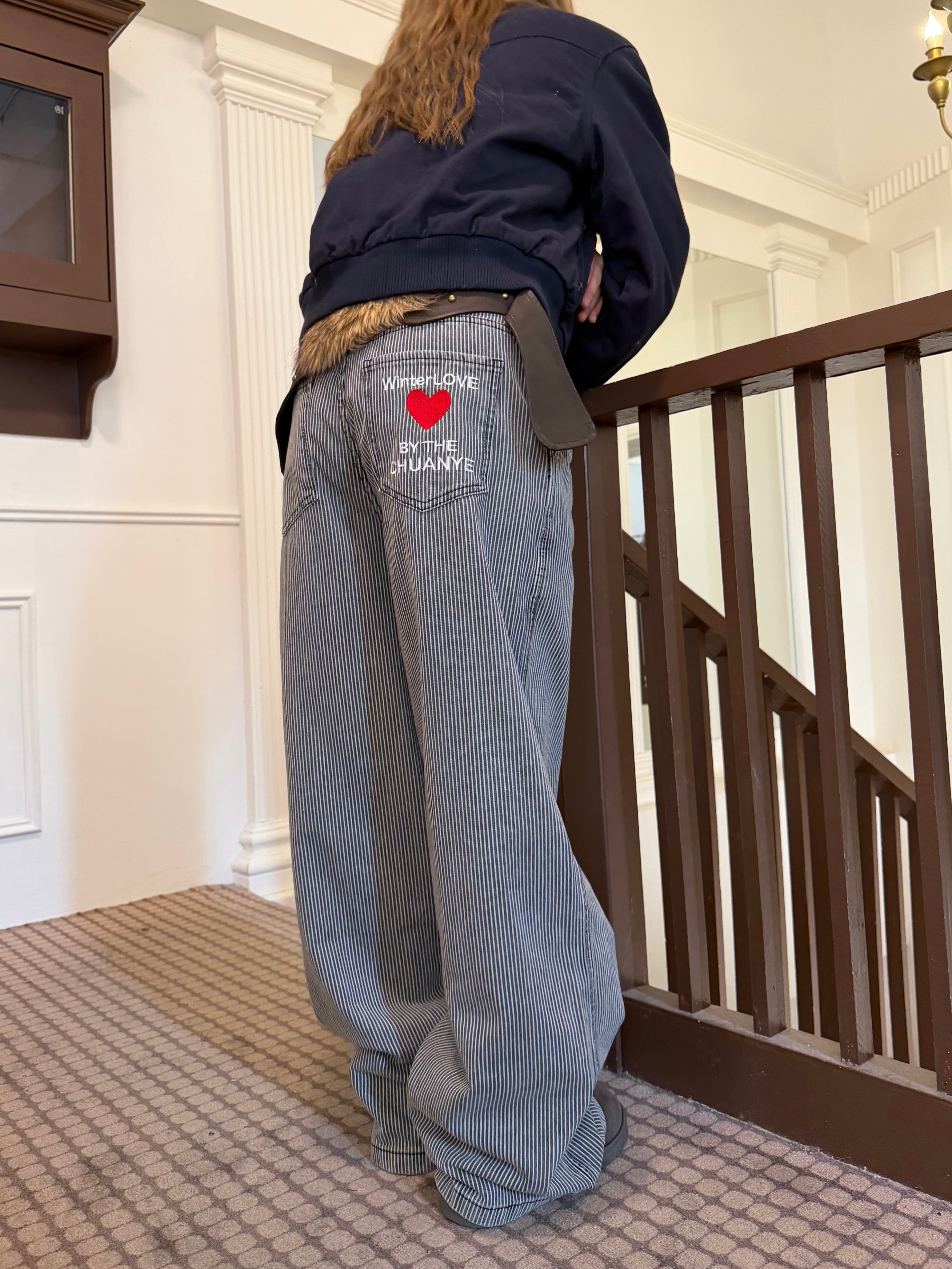 CCYE LOOSE STRAIGHT LEG JEANS