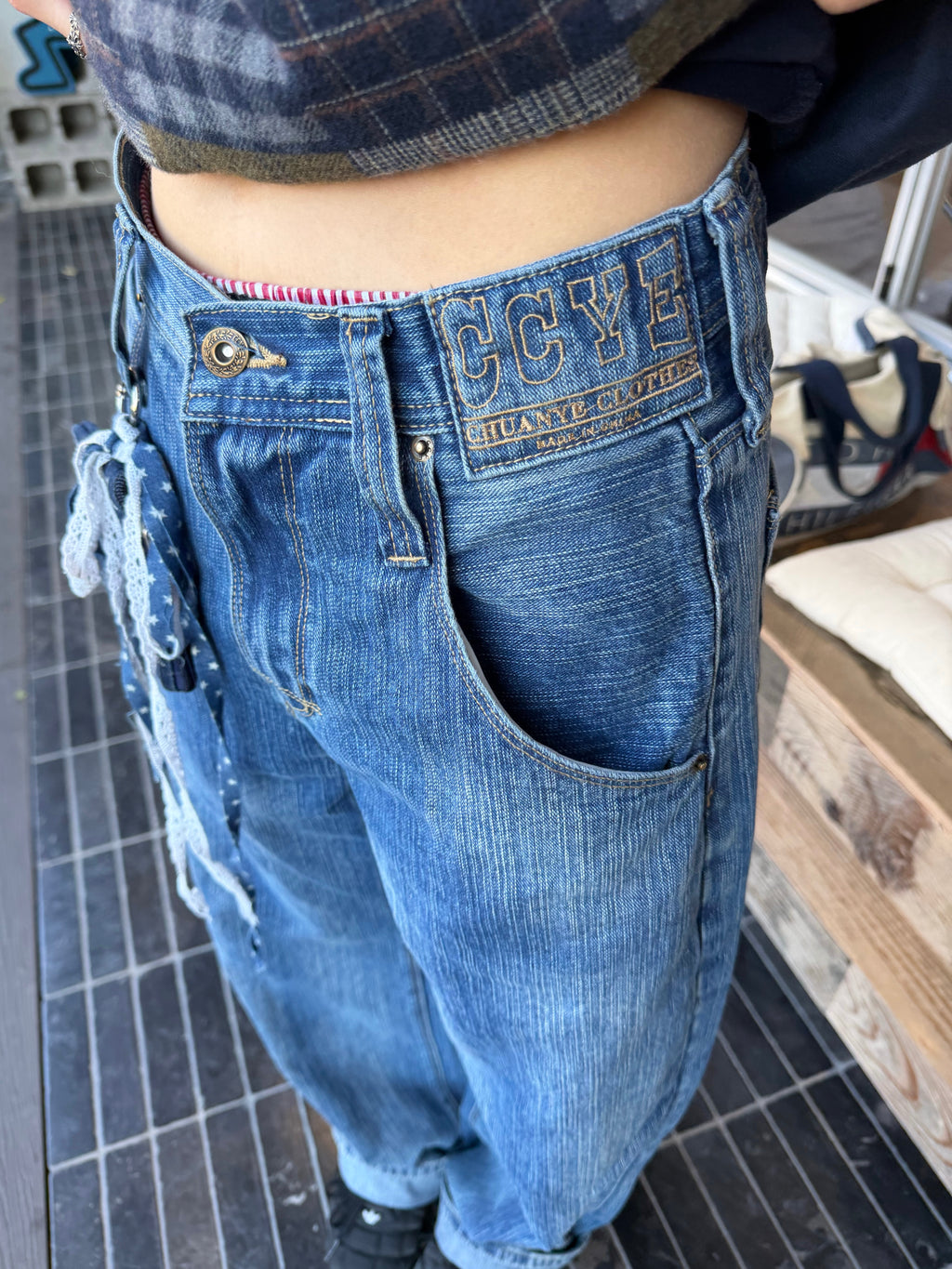 CCYE LOOSE STRAIGHT LEG JEANS