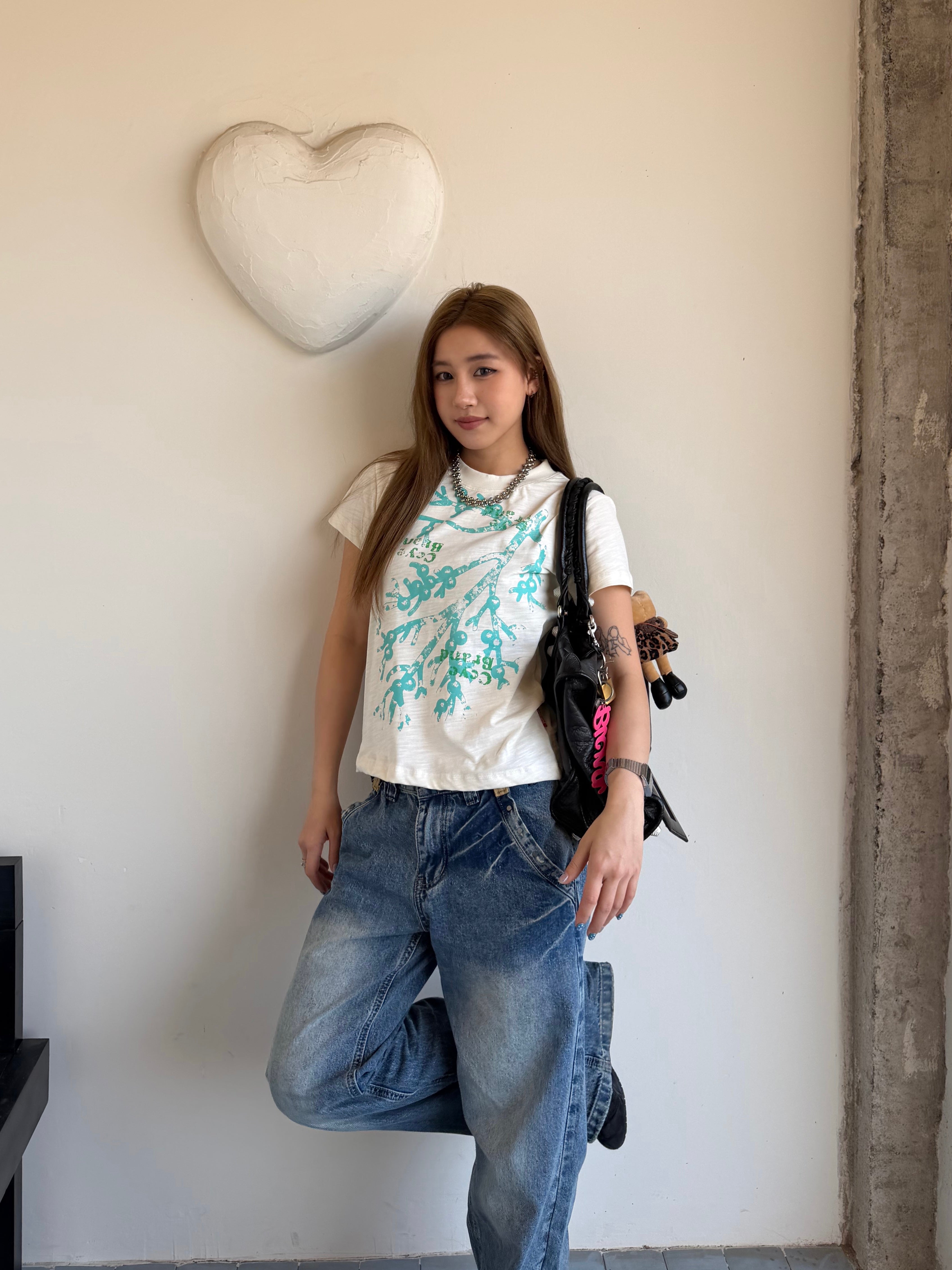 CCYE REGULAR SHOULDER SLUB COTTON SHORT SLEEVE TEE