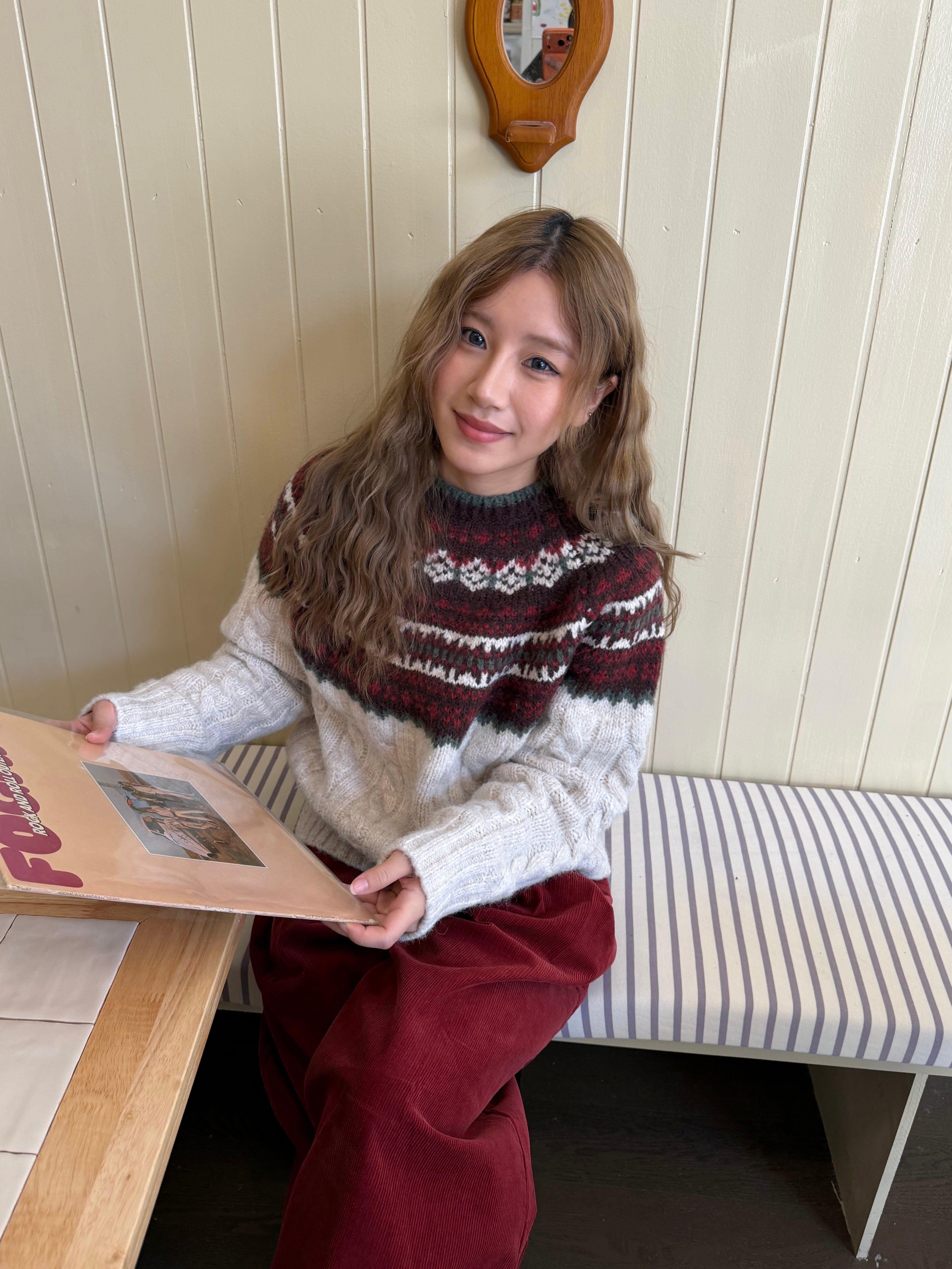 CCYE FAIR ISLE JACQUARD SWEATER