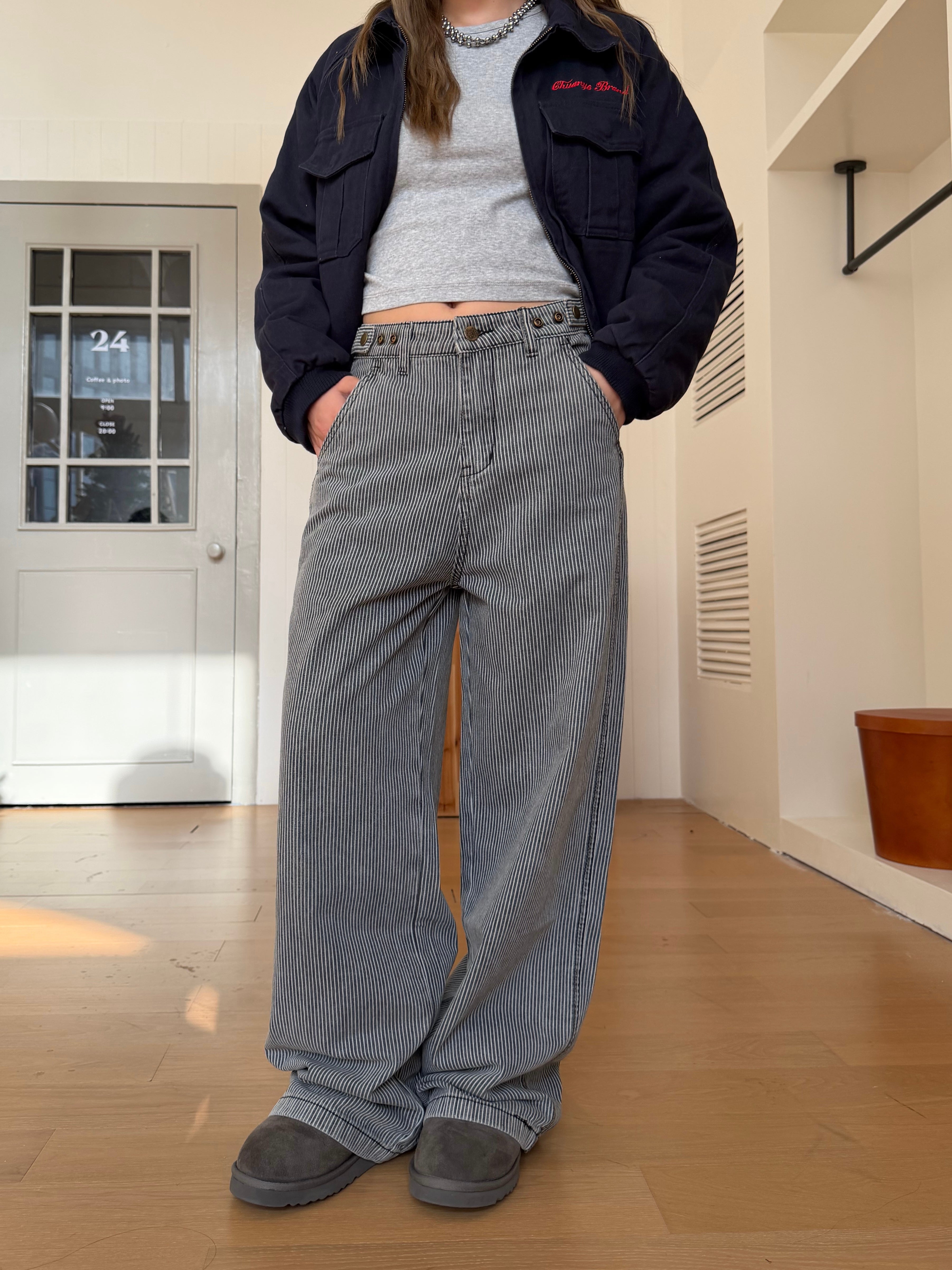 CCYE LOOSE STRAIGHT LEG JEANS